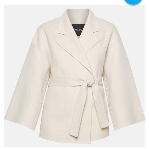 theory cashmere wrap coat